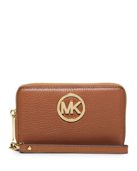 plain brown michael kors wallet|Michael Kors brown wallet sale.